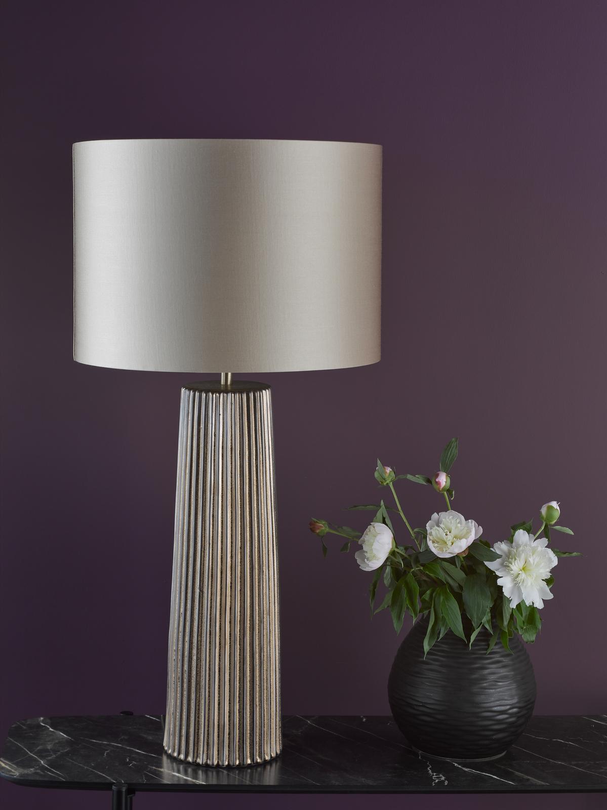 Myla Ceramic Table Lamp Bronze With Shade