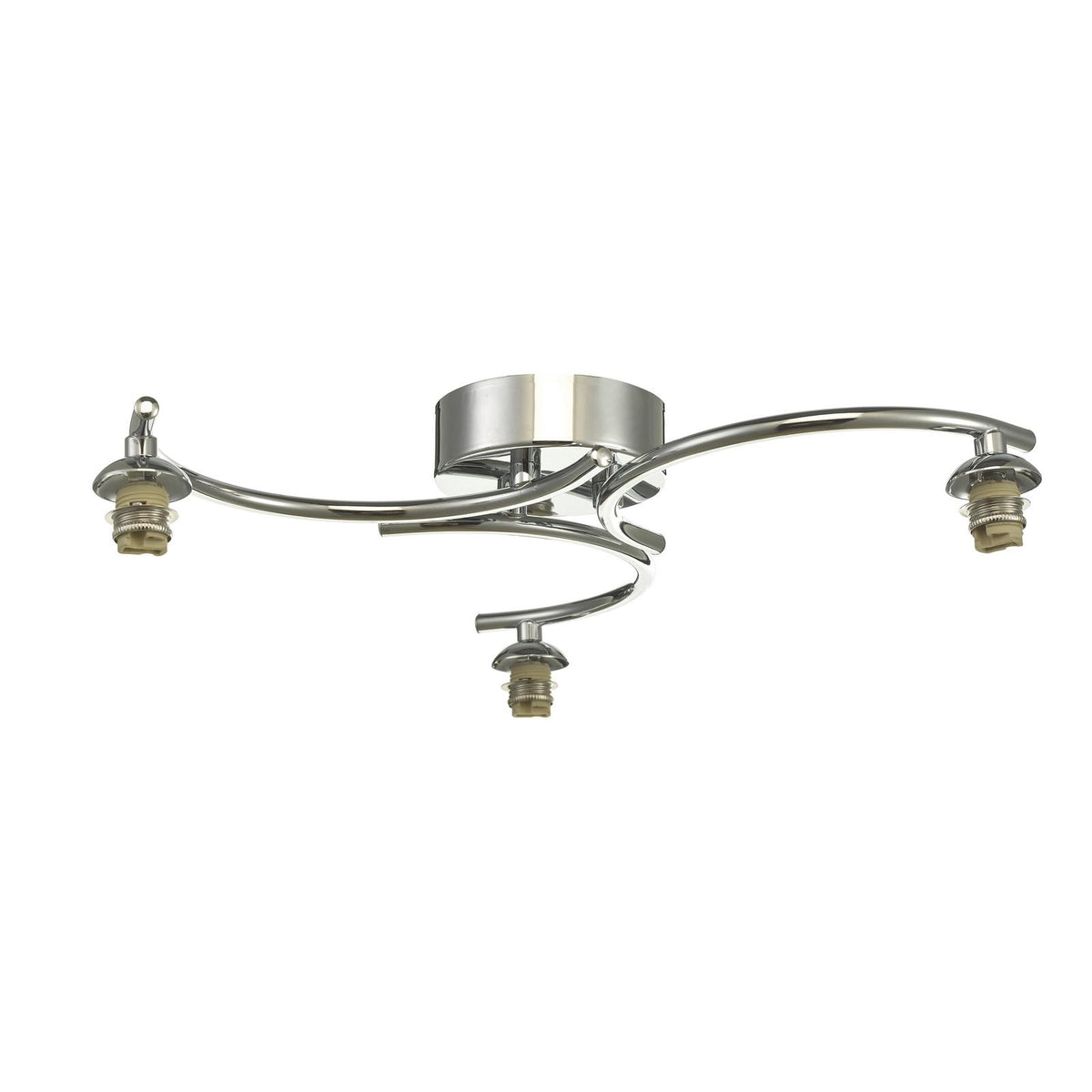 Nakita 3 Light Semi Flush Polished Chrome Frame Only