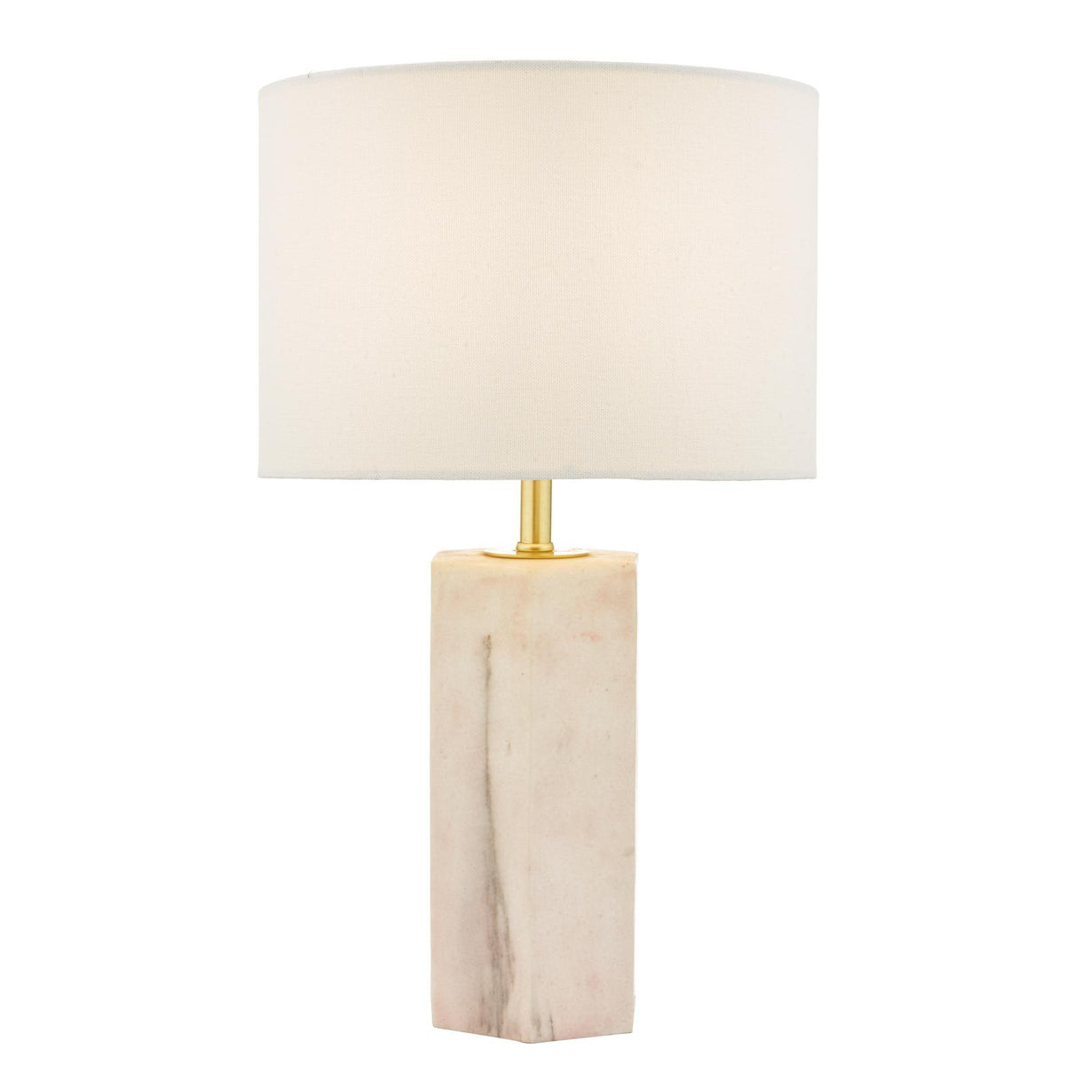 Nalani Table Lamp Pink Marble Effect With Shade