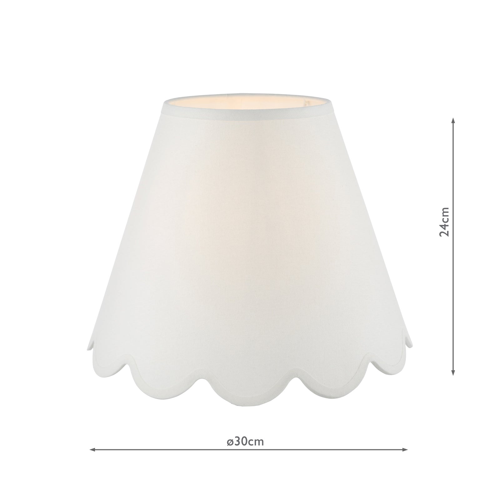 Nerita Ivory Linen Empire Shade 30cm