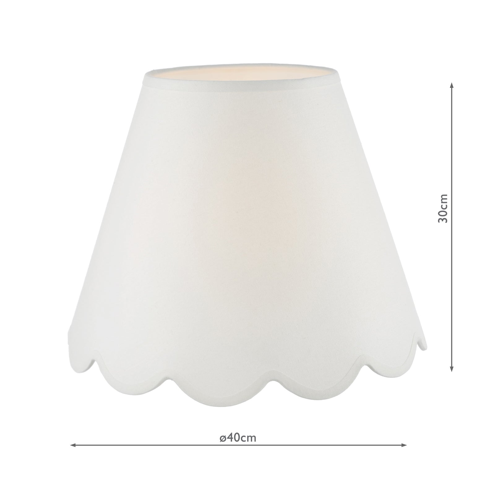 Nerita Ivory Linen Empire Shade 40cm