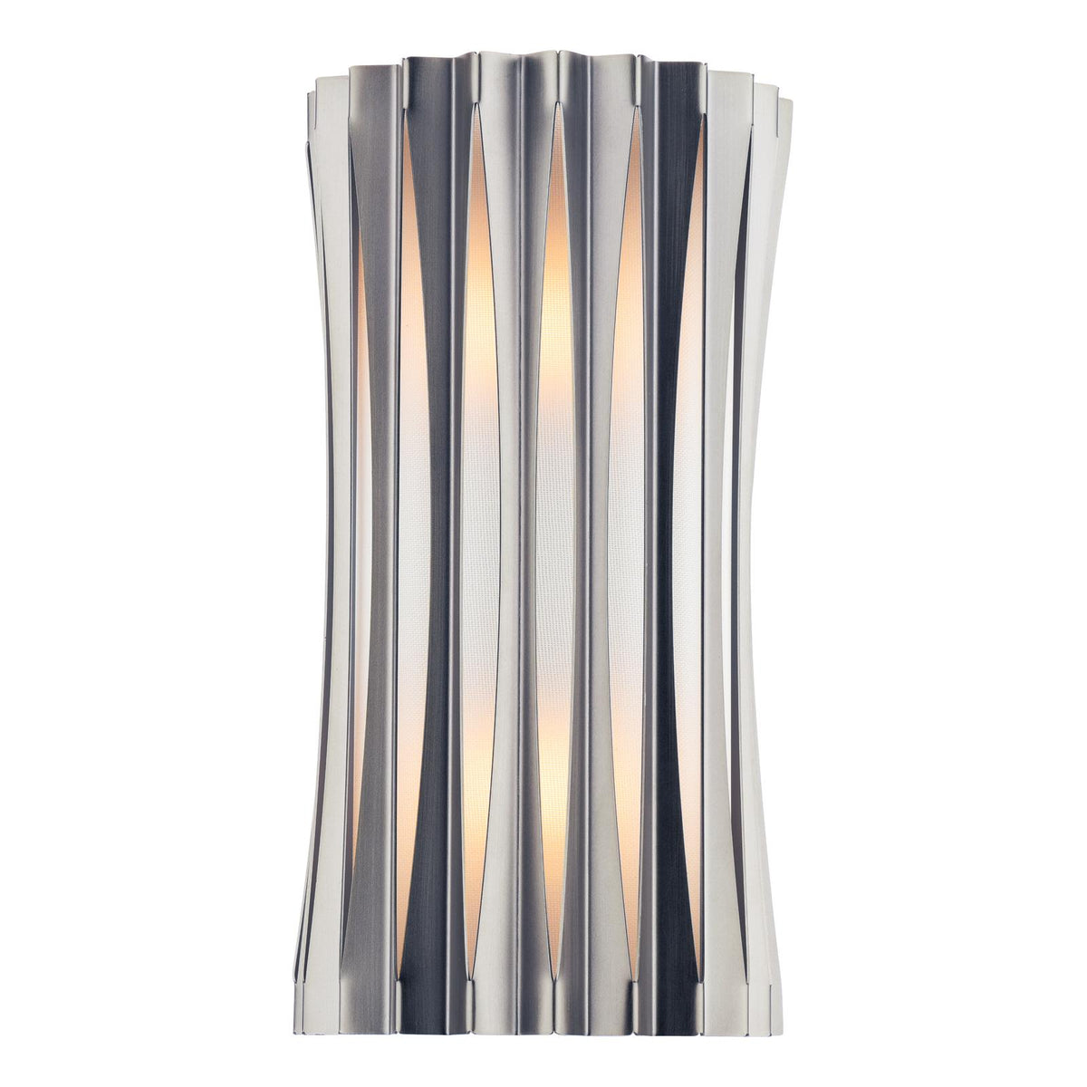 Netra 2 Light Wall Light Satin Bronze and Ivory