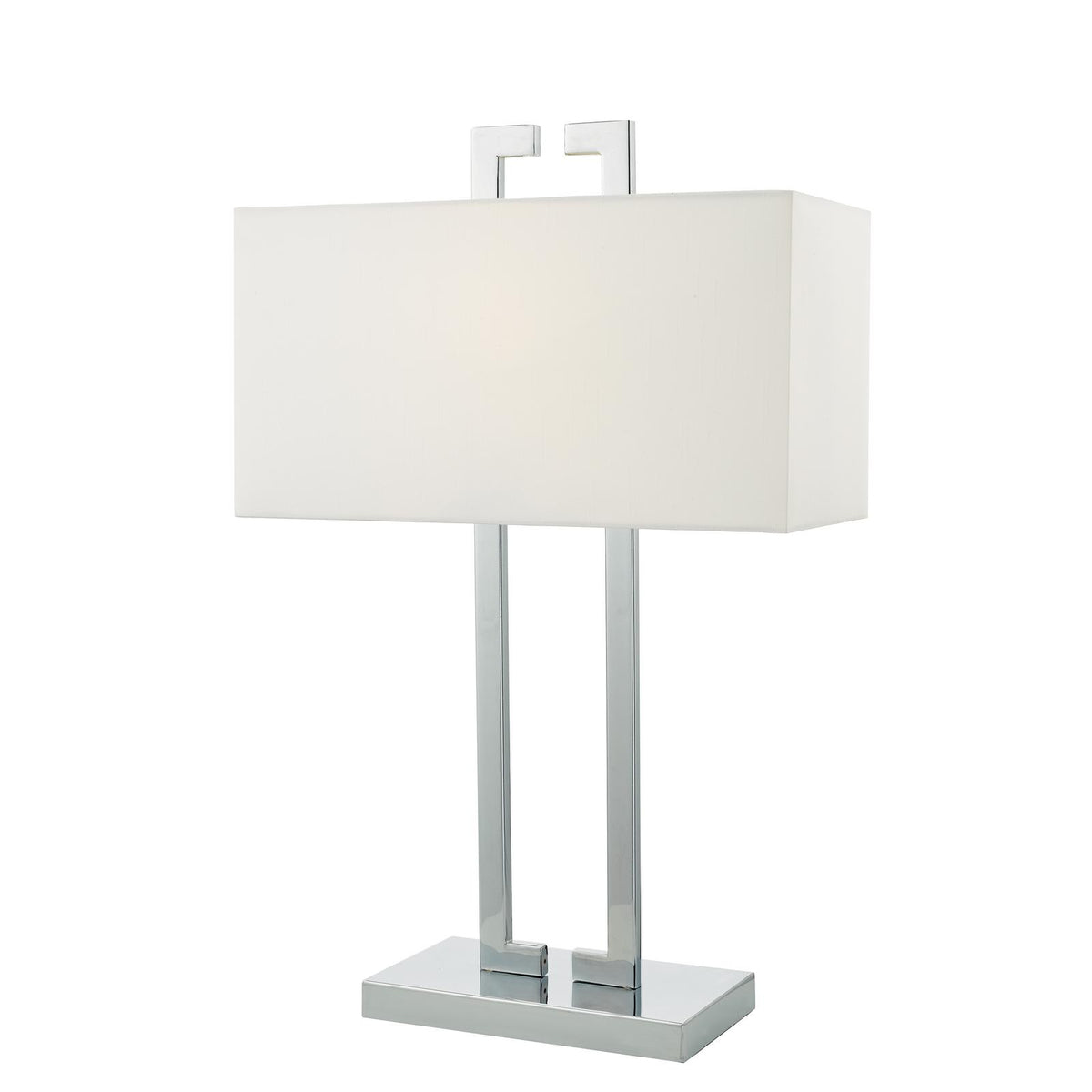 Nile Table Lamp Polished Chrome With Shade