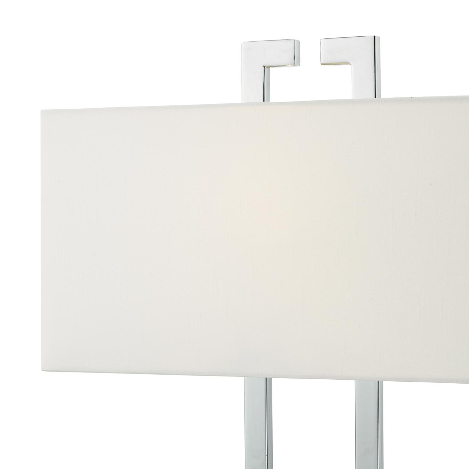Nile Table Lamp Polished Chrome With Shade