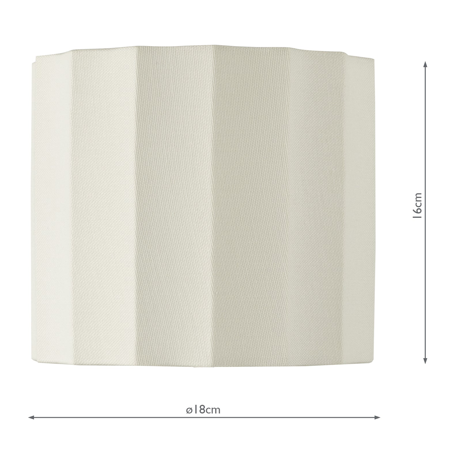 Noura Ivory Linen Drum Shade 18cm
