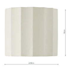 Noura Ivory Linen Drum Shade 18cm
