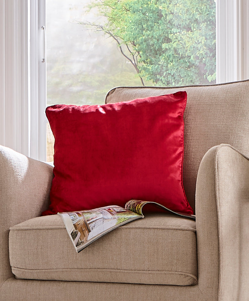 Laura Ashley Nigella Cranberry Cushion