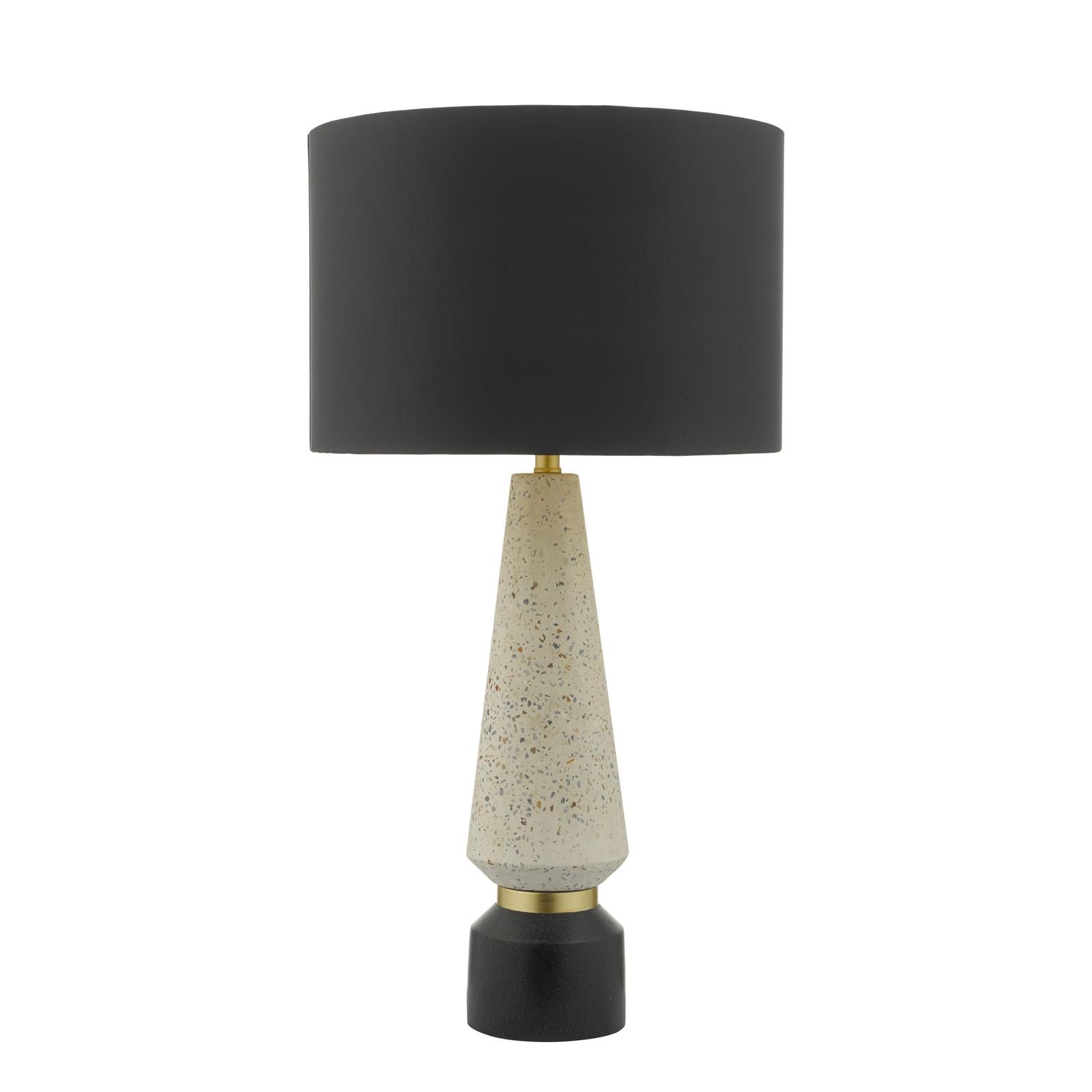 Onora Table Lamp White & Black With Shade