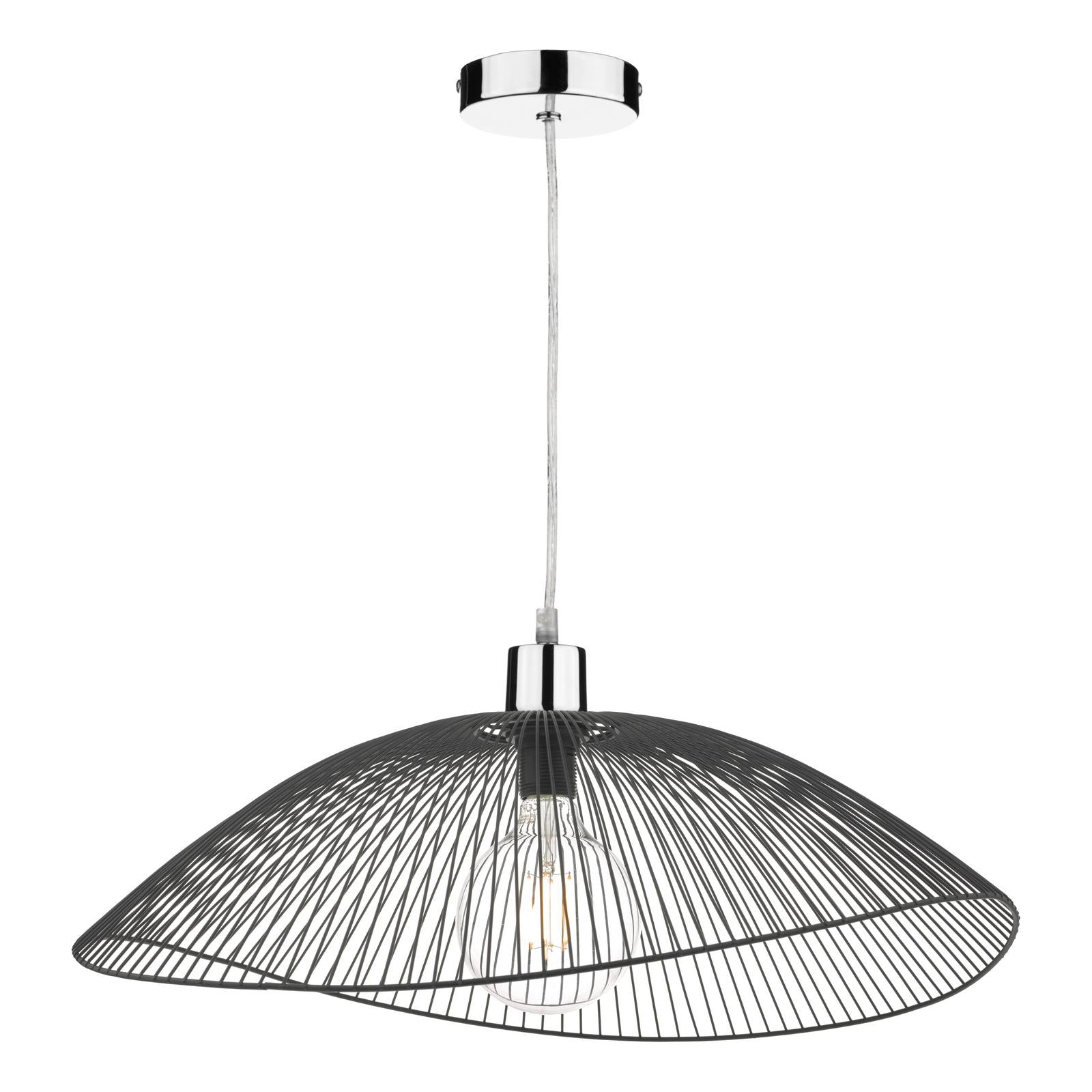 Onza Wire Easy Fit Pendant Shades Black (Twin Pack)