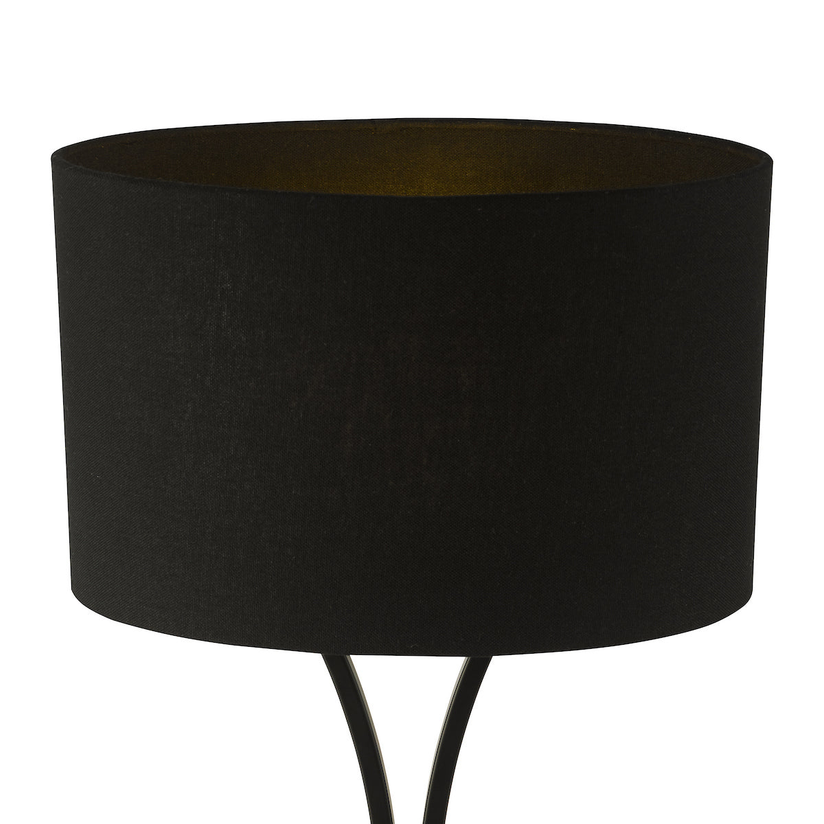 Oporto Wavy Table Lamp Black With Shade