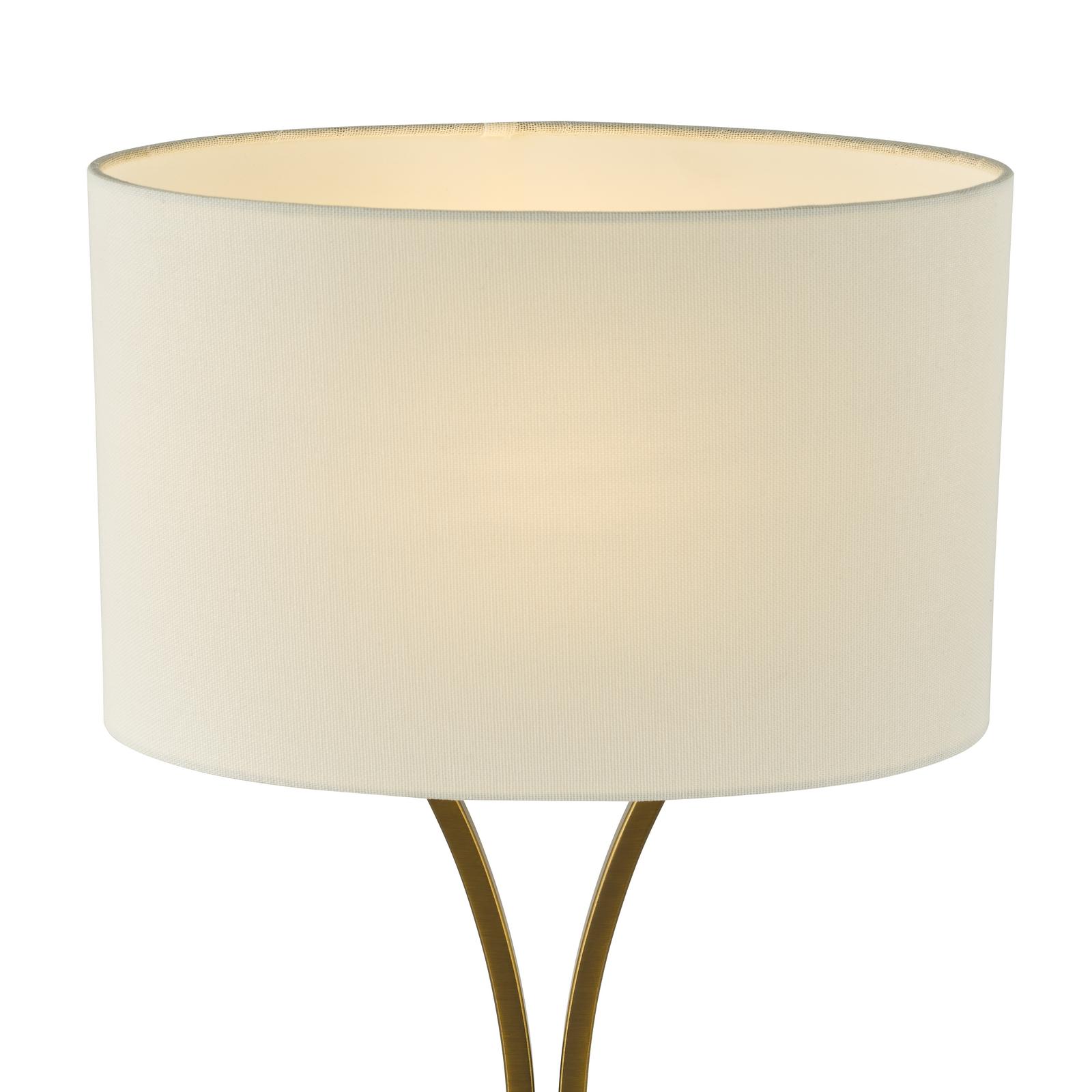 Oporto Table Lamp Aged Brass With Shade