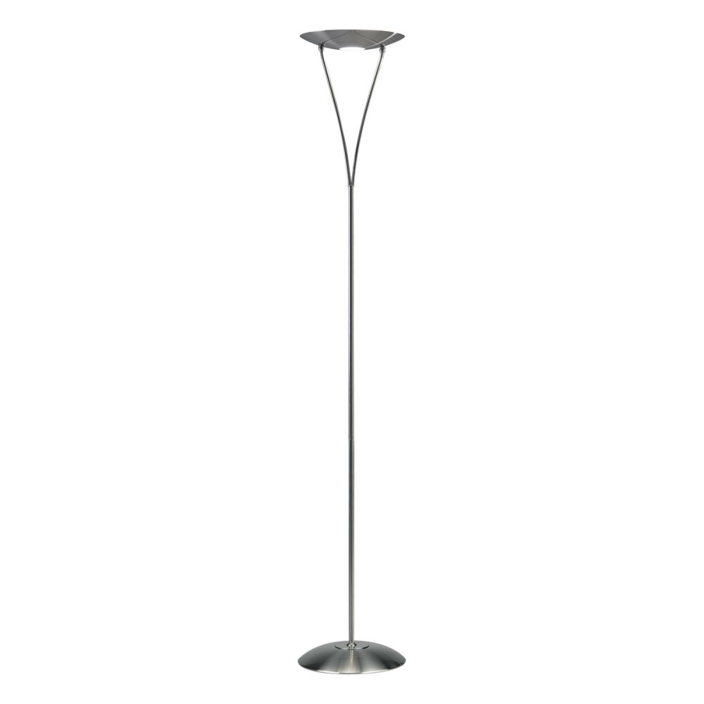 Opus Floor Lamp Satin Chrome