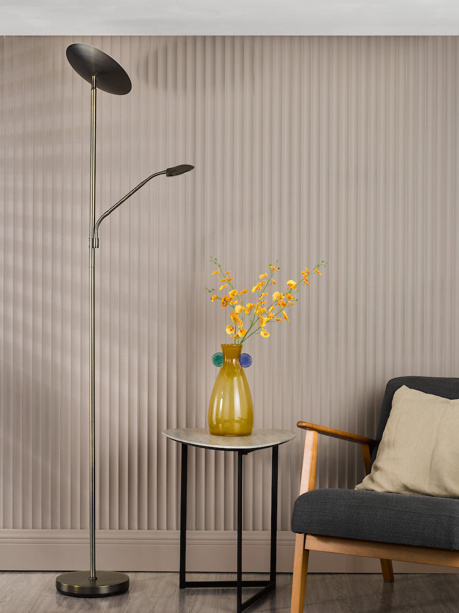 Osbert Mother & Child Floor Lamp Bronze LED
