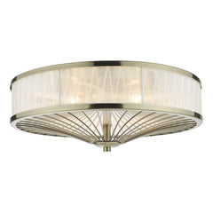 Oslo 3 Light Flush Antique Brass