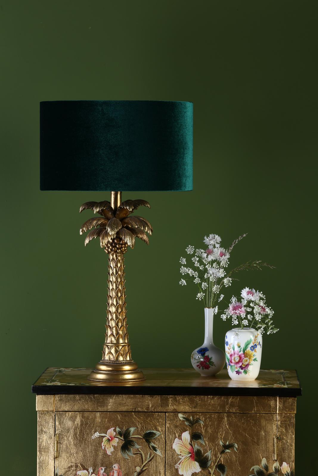 Palm Table Lamp Gold Base Only