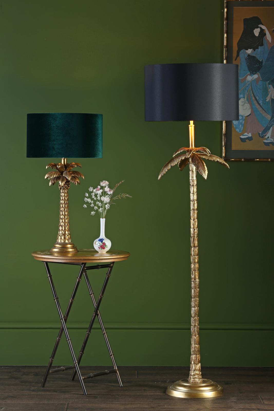 Palm Table Lamp Gold Base Only