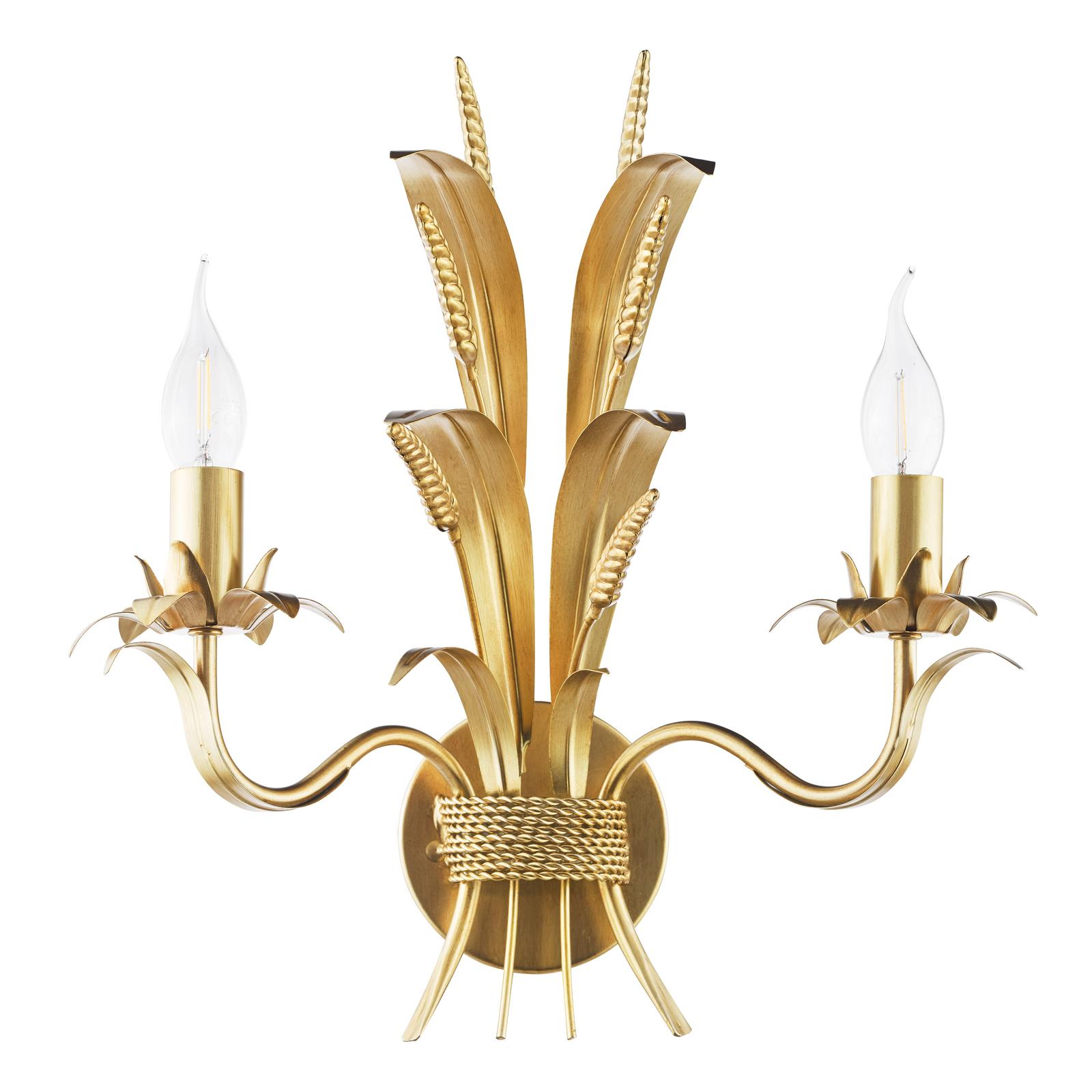 Phaedra 2 Light Wall Light Gold