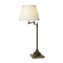 David Hunt Lighting Pimlico Table Lamp Antique Brass Swing Arm