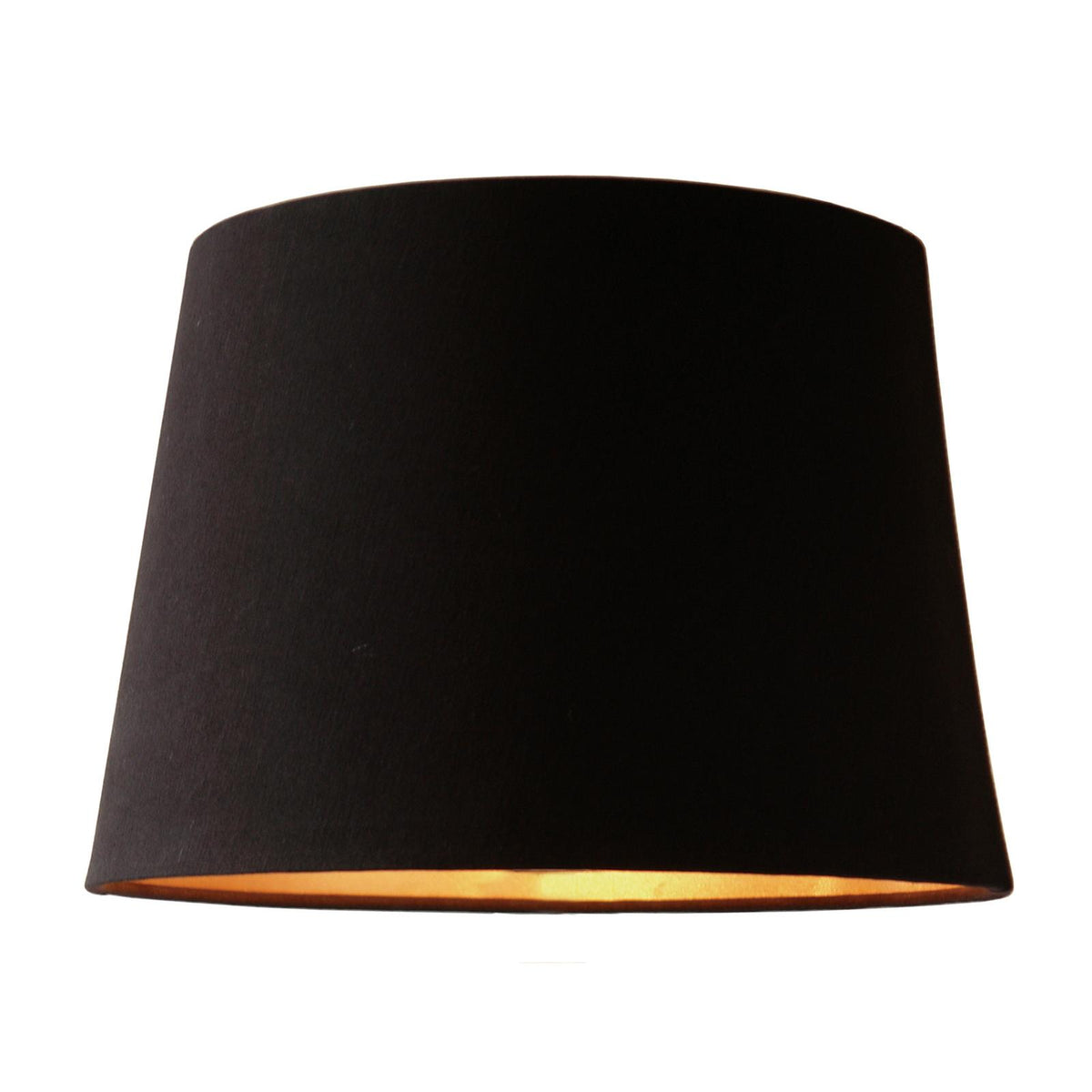 Pineapple Black Satin Tapered Drum Shade 30cm