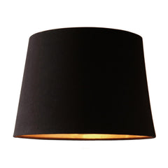 Pineapple Black Satin Tapered Drum Shade 30cm