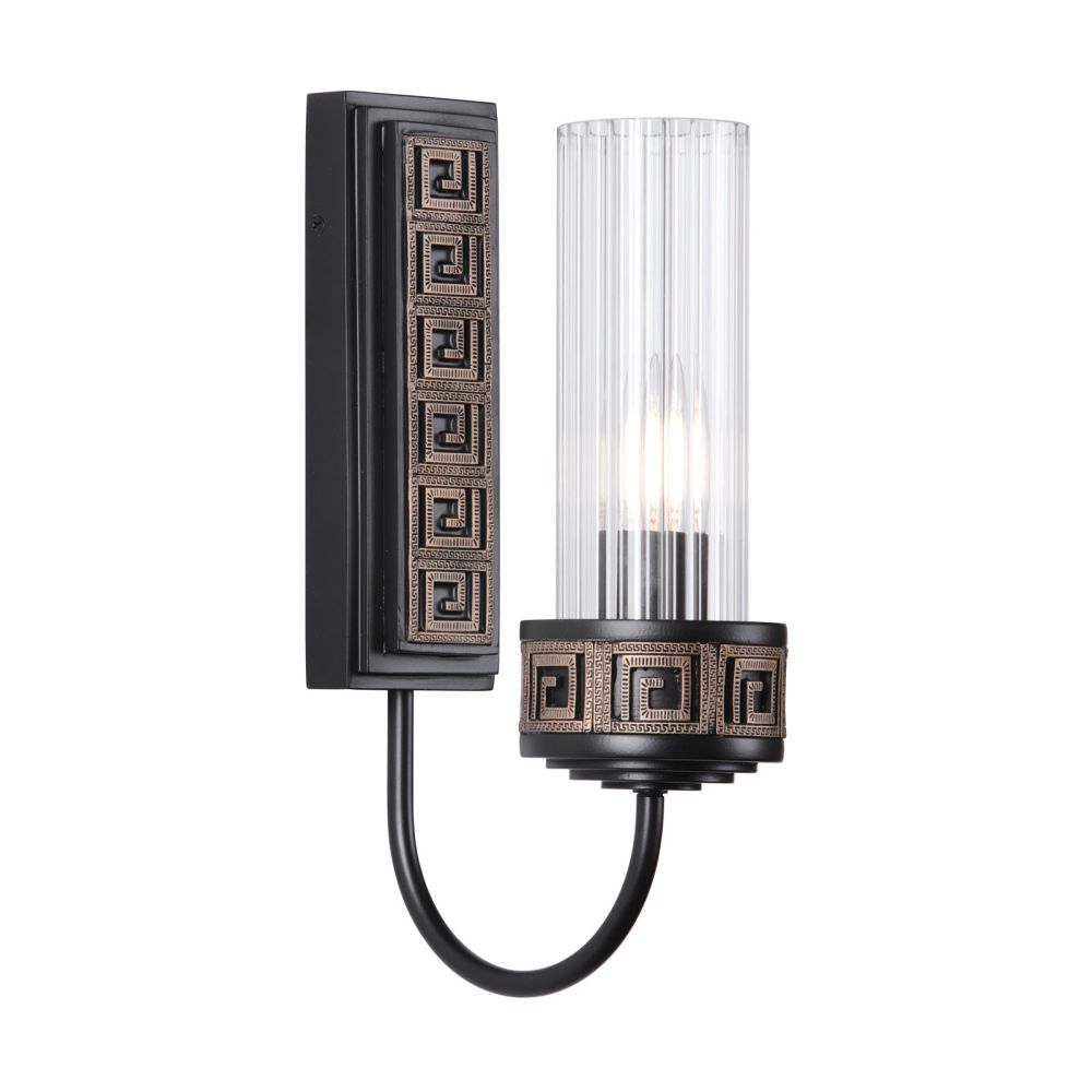 Plato Wall Light Black and Gold