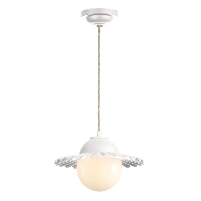 David Hunt Lighting Pop Small Pendant Bespoke Finish and Opal Glass