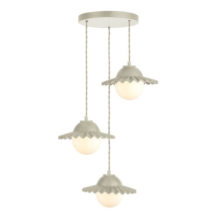 David Hunt Lighting Pop 3 Light Pendant Bespoke Finish and Opal Glass