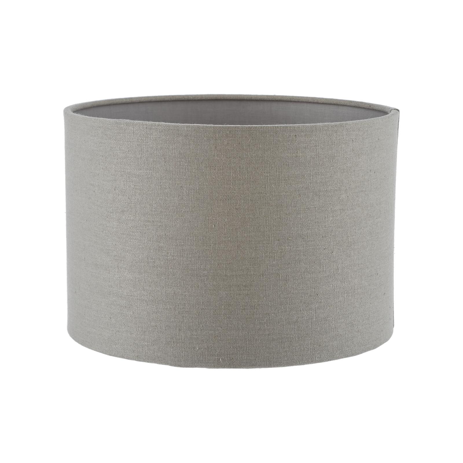 Pyramid Grey Linen Drum Shade 25cm