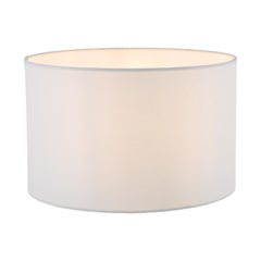 Pyramid White Linen Drum Shade 30cm
