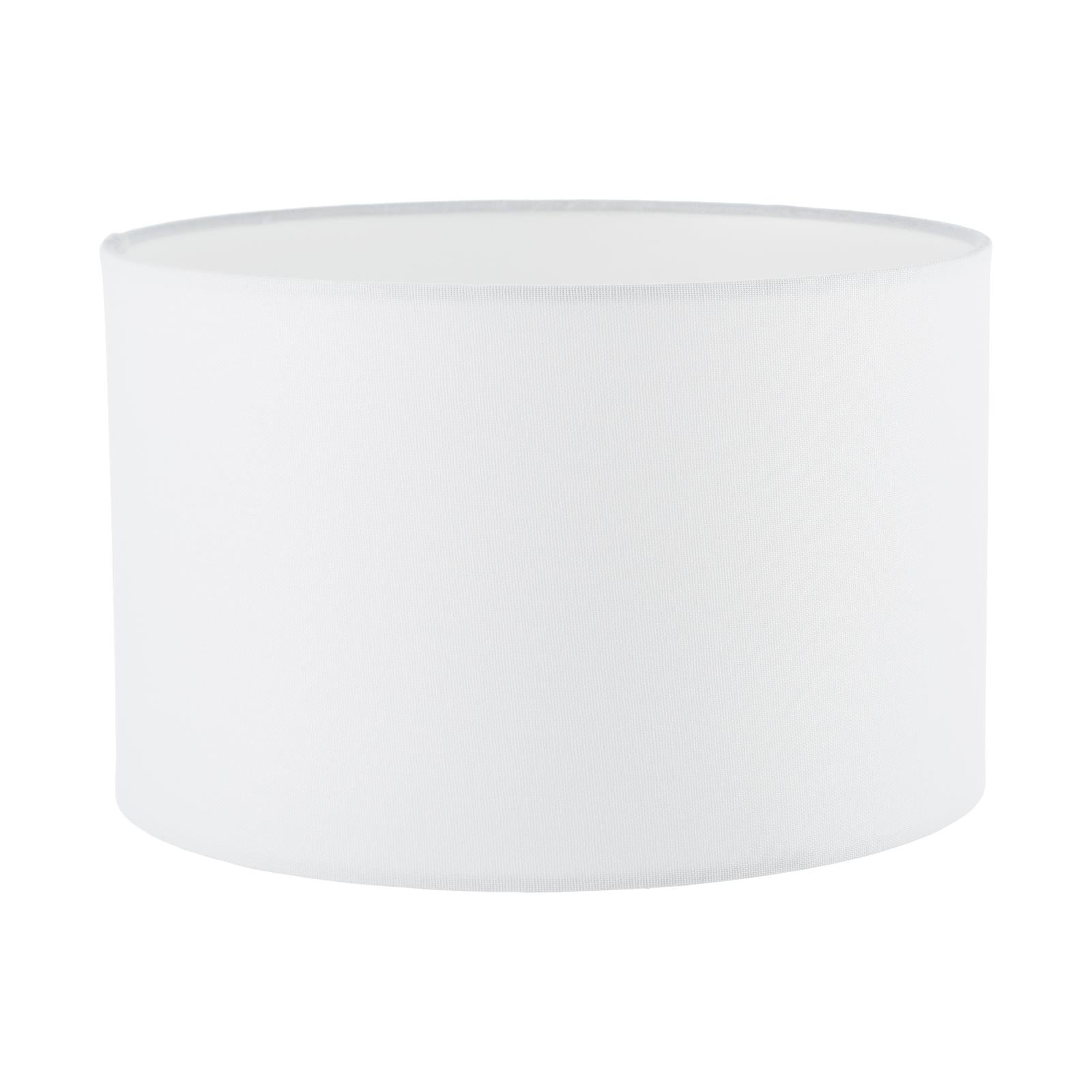 Pyramid White Linen Drum Shade 30cm