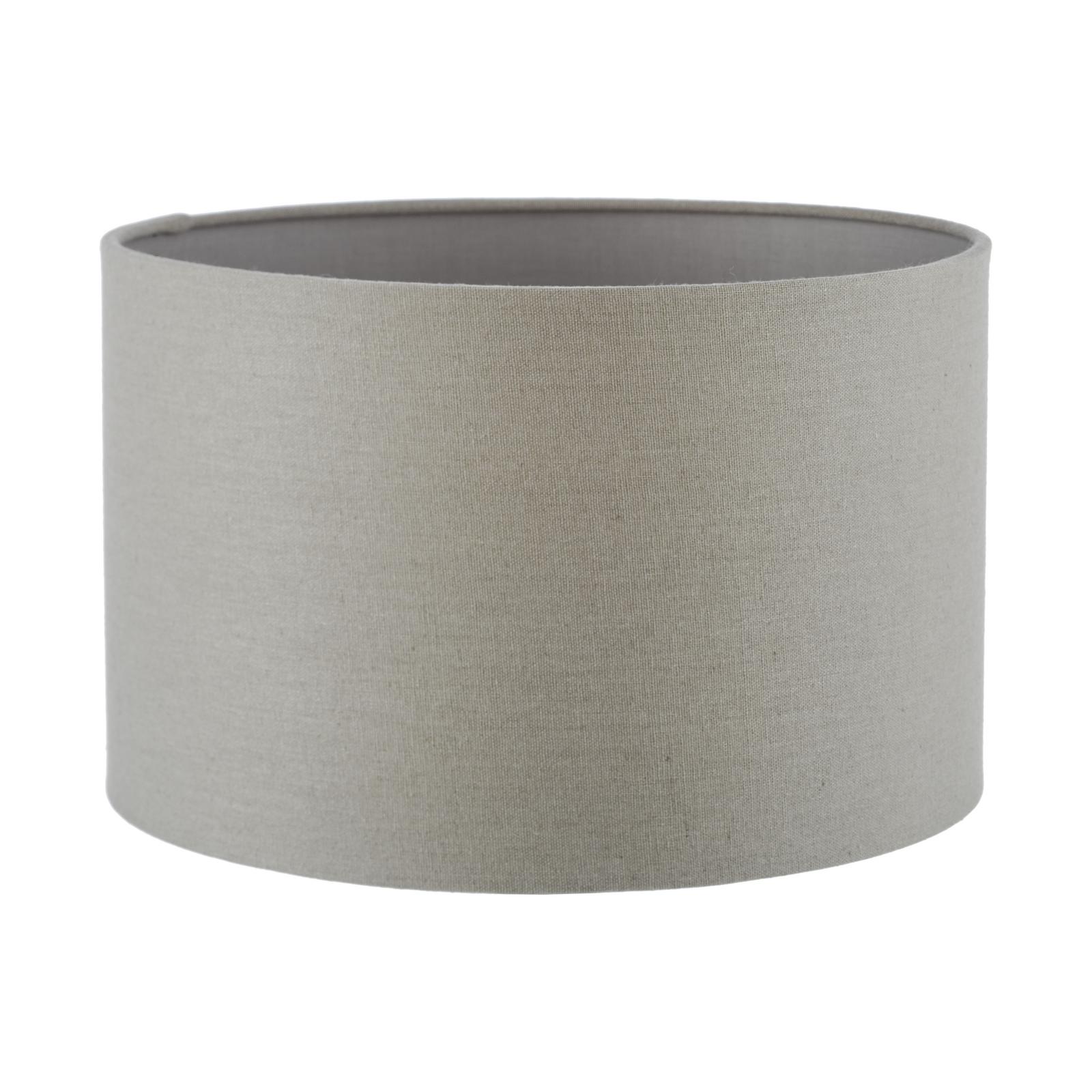 Pyramid Grey Linen Drum Shade 30cm