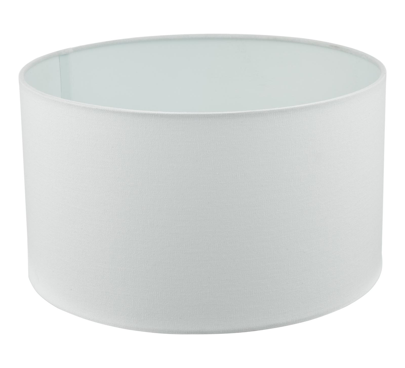 Pyramid White Linen Drum Shade 35cm