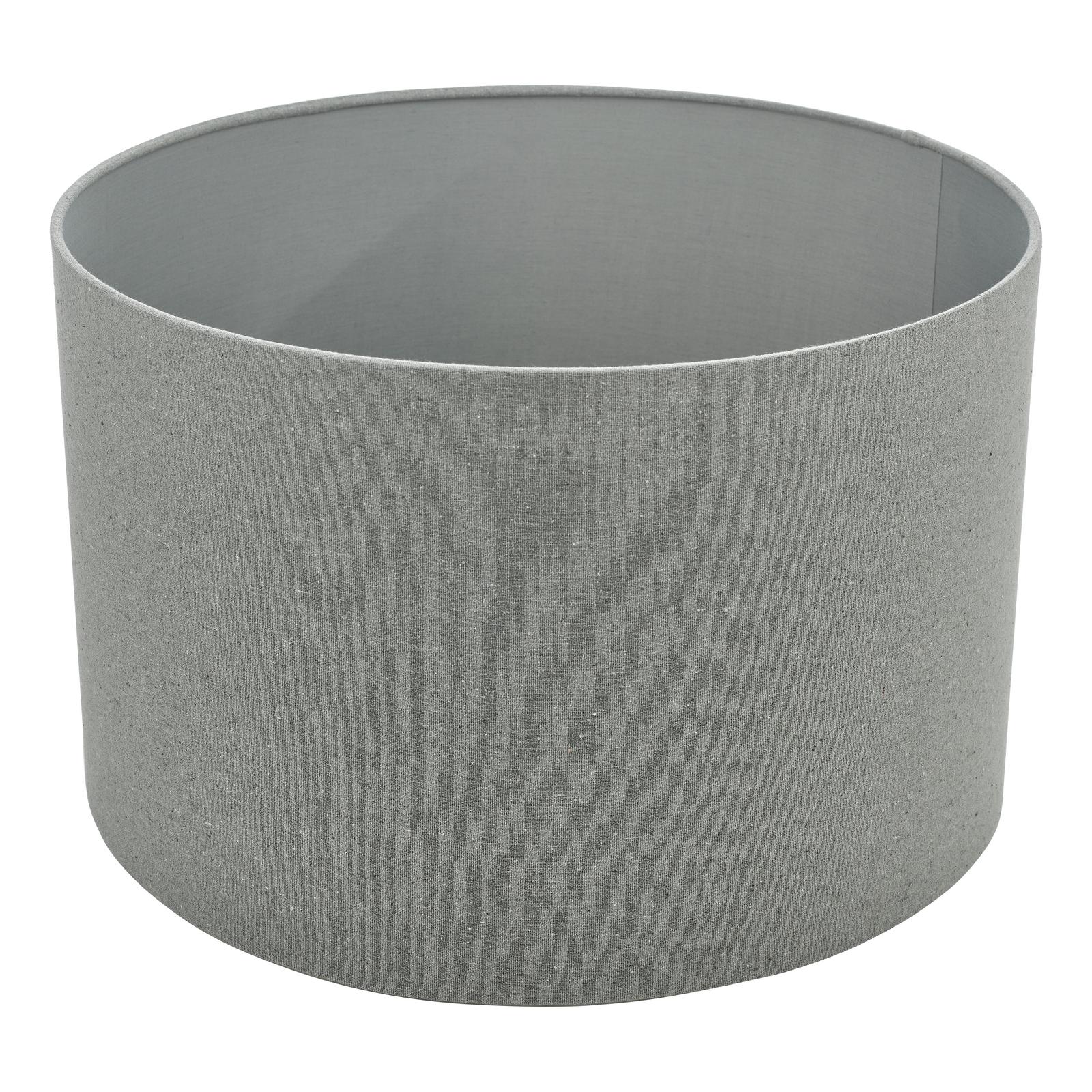 Pyramid Grey Linen Drum Shade 46cm