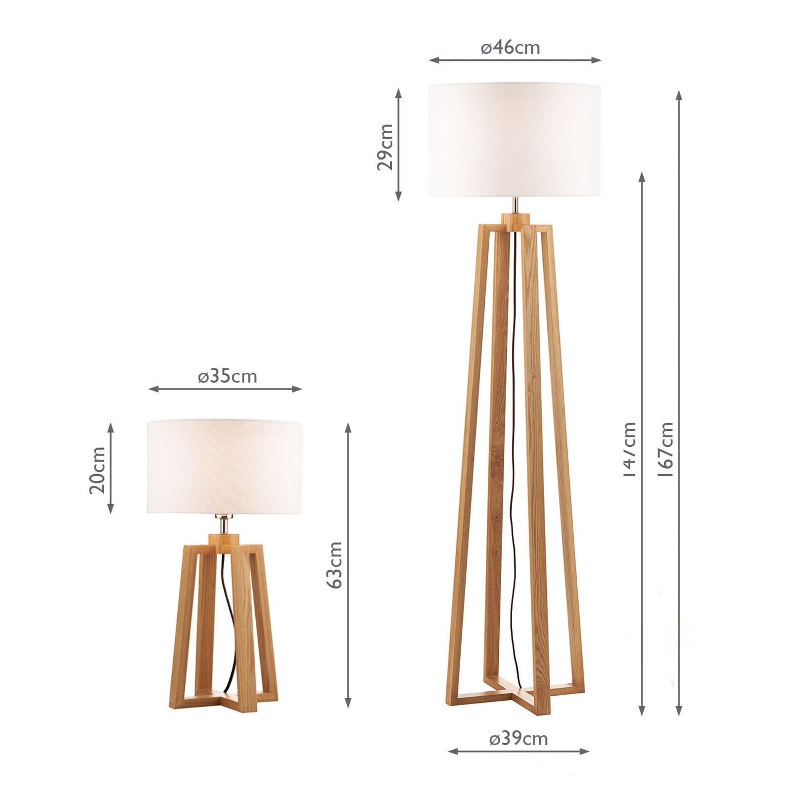 Pyramid Table & Floor Twin Pack Comes With Shades