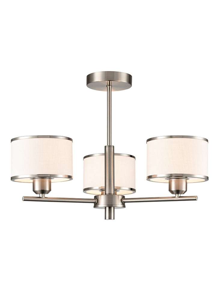 Franklite Polaris 3lt Fitting In Satin Nickel