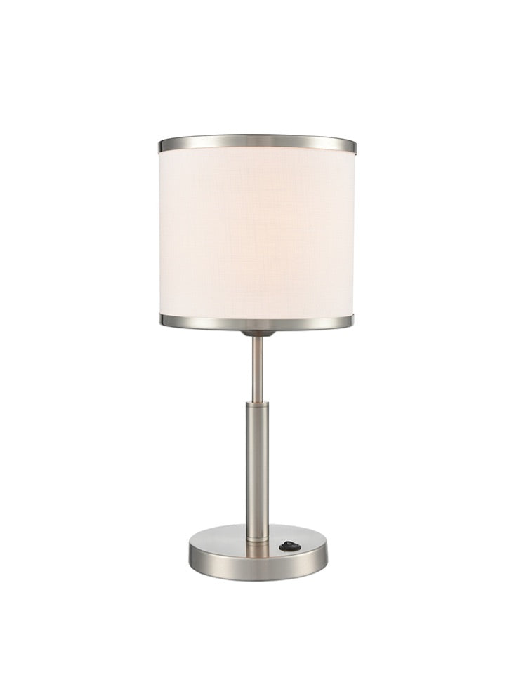 Franklite Polaris Table Lamp in Satin Nickel