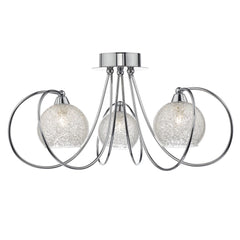 Rafferty 3 Light Semi Flush Polished Chrome