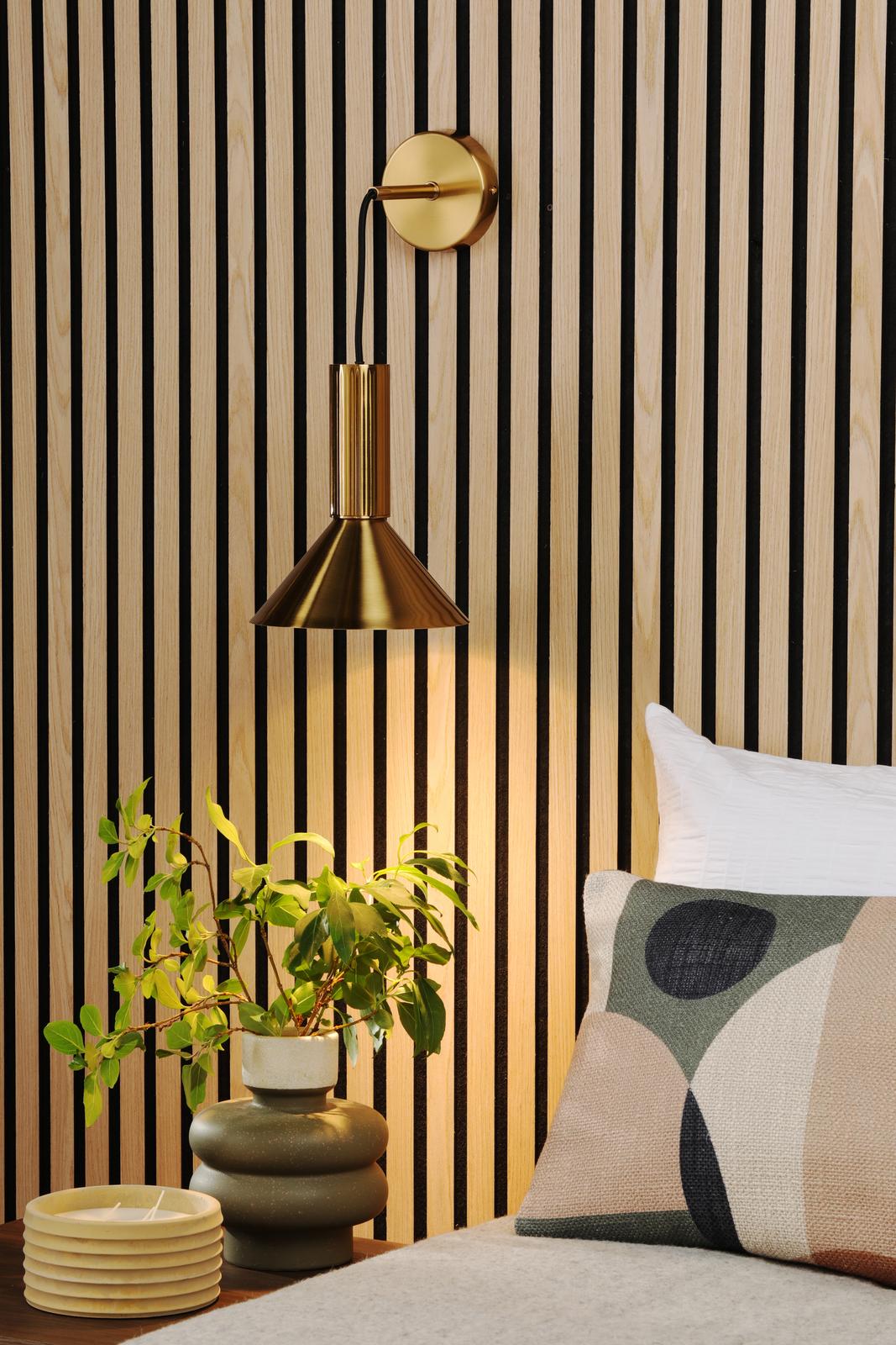 Ragnar Pendant/Wall Light Natural Brass