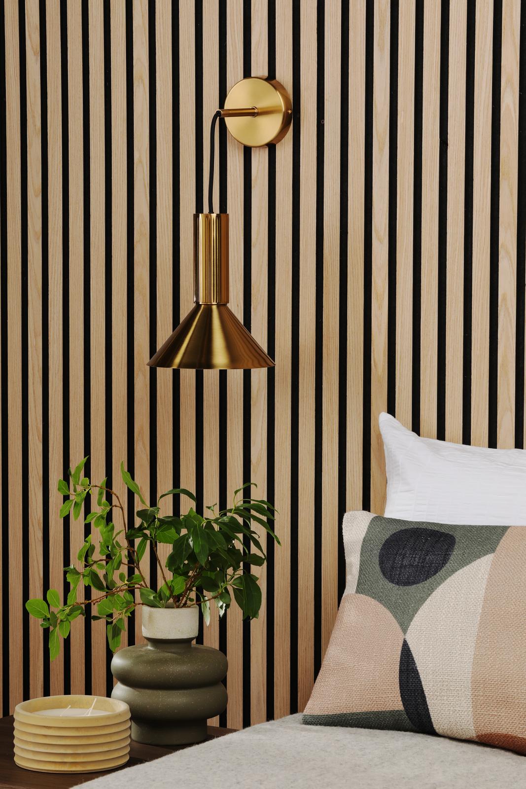 Ragnar Pendant/Wall Light Natural Brass