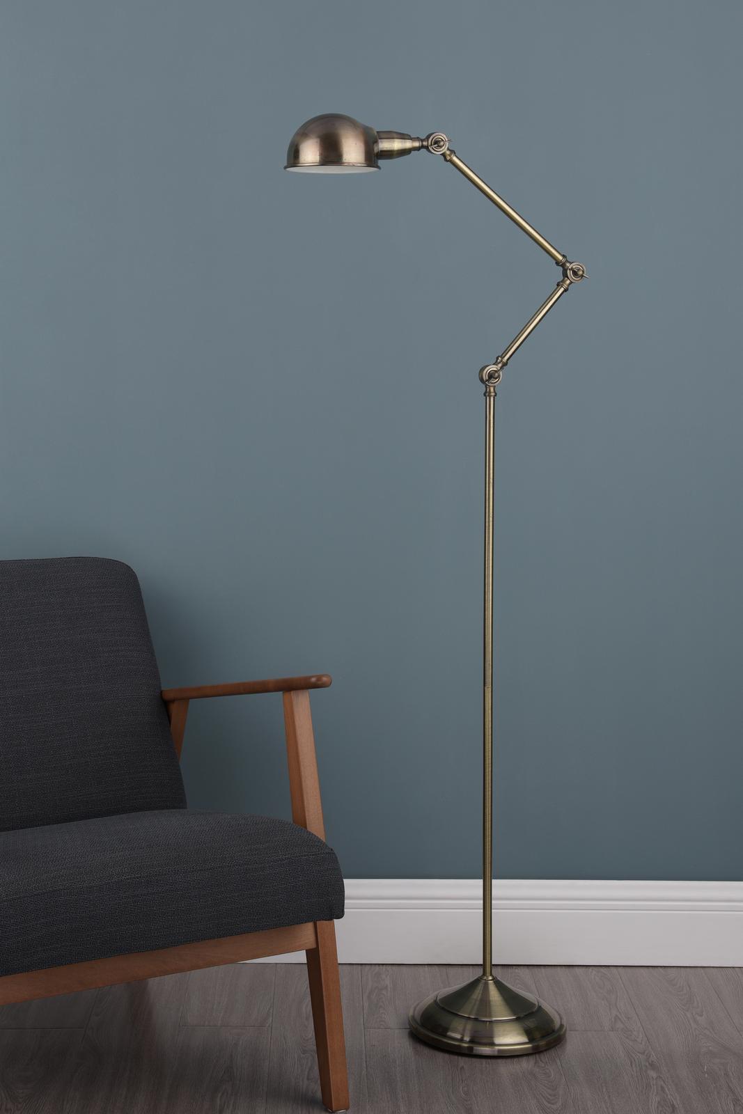 Ranger Floor Lamp Antique Brass