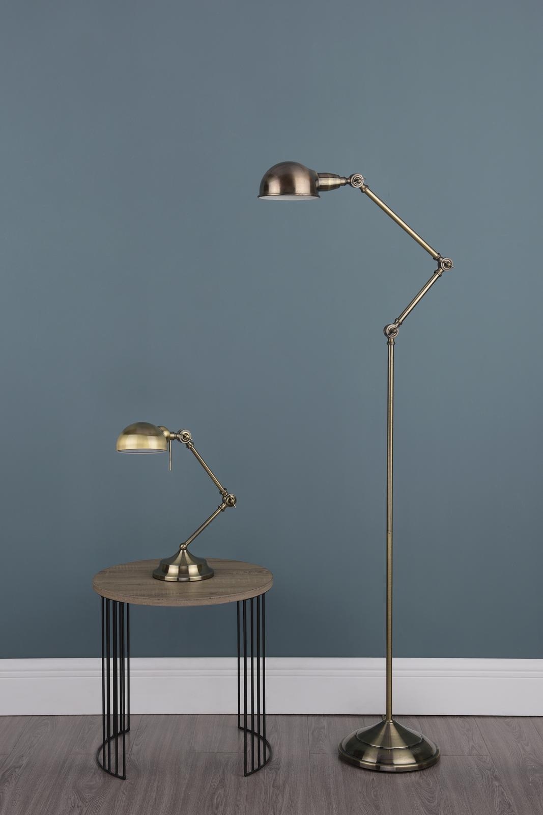 Ranger Floor Lamp Antique Brass