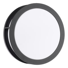 Ratana Outdoor Wall Light Matt Black and Opal IP44