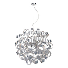 Rawley 12 Light Pendant Brushed Aluminium