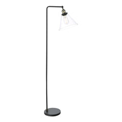 Ray Floor Lamp Antique Brass and Glass