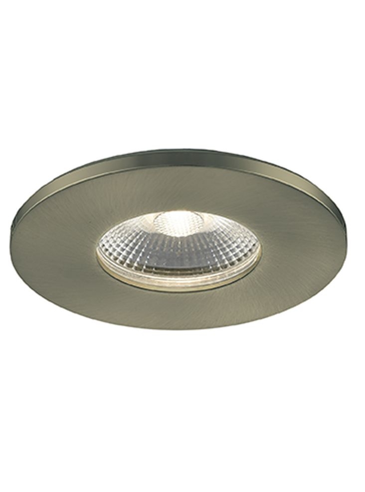 IP65 LED Downlight Satin Brass  2700K