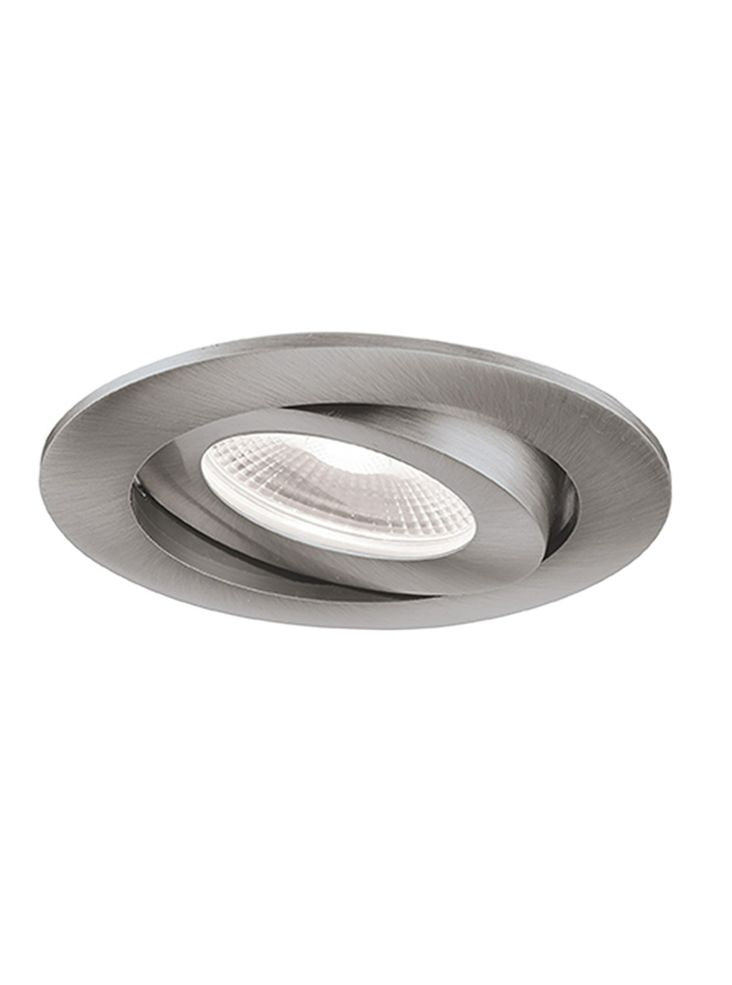 LED 2700K Adjustable Downlight with Satin Nickel Bezel