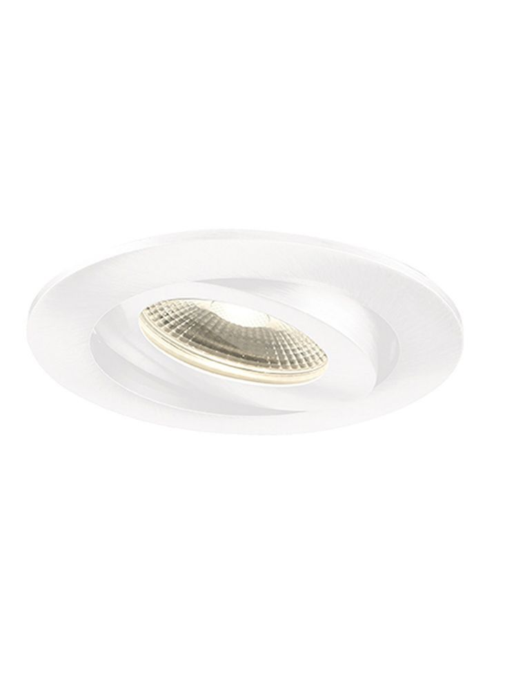 LED 2700K Adjustable Downlight with White Bezel