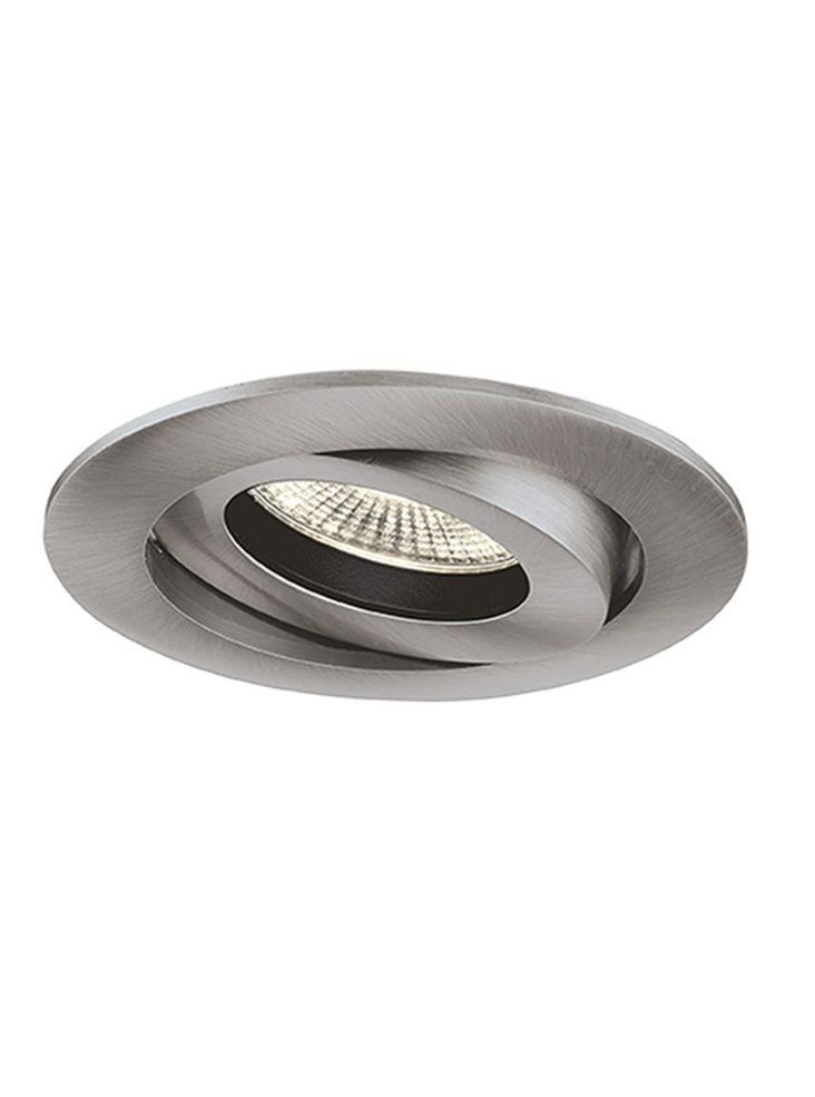 LED 2700K Anti-Glare Adjustable Downlight with Satin Nickel Bezel
