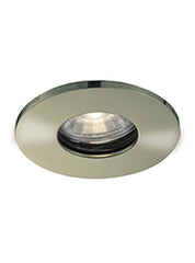 GU10 Mains Voltage Downlight with Satin Brass Bezel