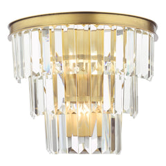 Rhapsody 3 Light Wall Light Crystal and Bronze